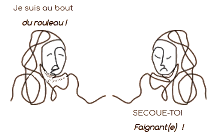 deux visages de la même personnes qui expriment des émotions différentes - IFS Françoise BOYER Psychopraticienne